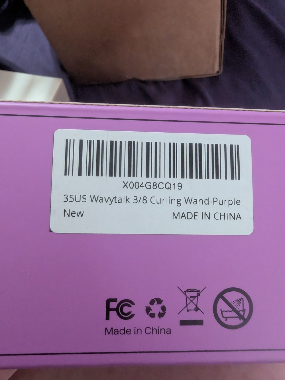 Wavytalk 3/8" Curling Wand - Purple